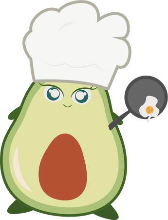 avocado kawaii cute food cibo ricetta verde